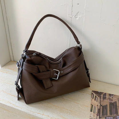 Large Capacity Soft Leather Tote Bag