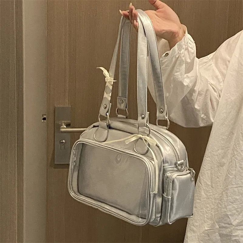 Anime Two-Dimension Japanese Uniform Bag JK Large Capacity Crossbody Versatile Badge Shoulder Bag