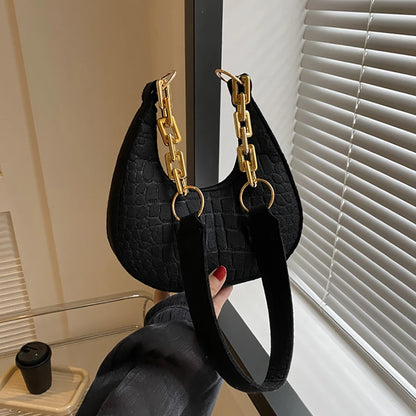 Small Handle Underarm Bag Clutch