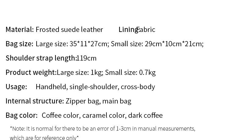 Women's Suede Genuine Leather Bag