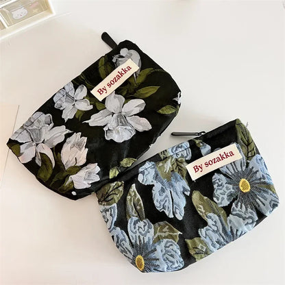 Floral Cosmetic Bag