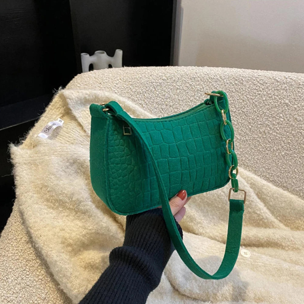 Small Handle Underarm Bag Clutch