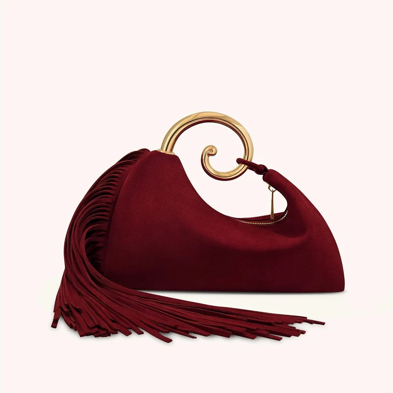 Faux Suede Clutch Evening Bags For Women