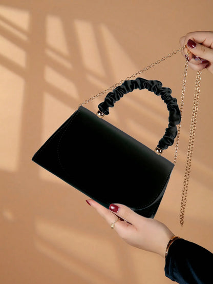 Elegant Light Luxury Solid Color Women's Handbag