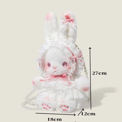New Bunny Plush Bag Princess Lolita Crossbody Bags