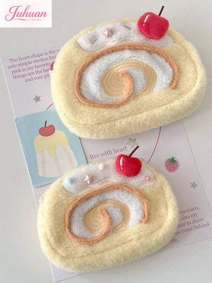 Kawaii Original Soft Girl Swiss Roll Change Bag Crossbody Bag