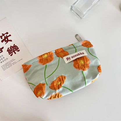 Floral Cosmetic Bag