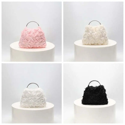 Large Capacity Magnetic Button Lady Hand-held Purse