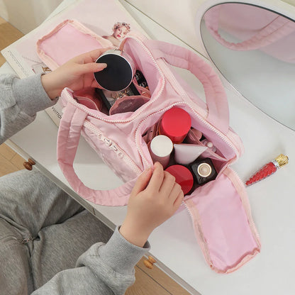 Large Capacity Cosmetic Bag Travel Wash Handbag Makeup Pouch Waterproof Toiletries Organizer