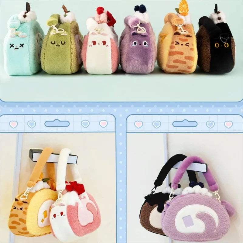 Teenage Girls Bread Bags for Woman Lolita Plush Crossbady Bag