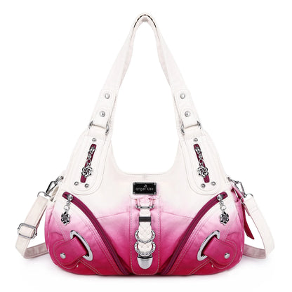 Multi Pocket Soft Leather Shoulder Bags