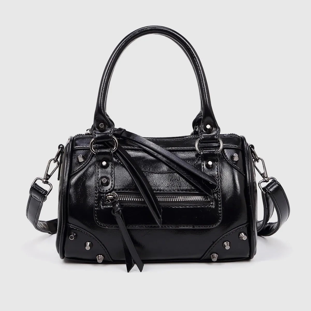 European and American Fashion Rivets Large Capacity Pillow Bag