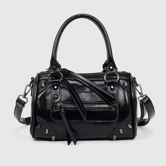 European and American Fashion Rivets Large Capacity Pillow Bag