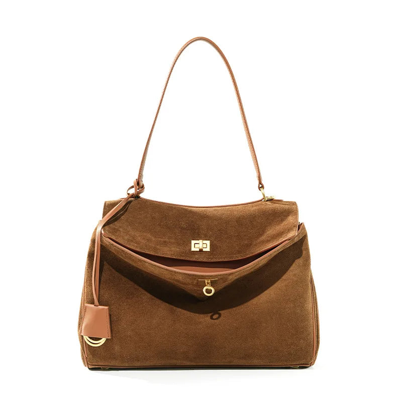 Women's Suede Genuine Leather Bag