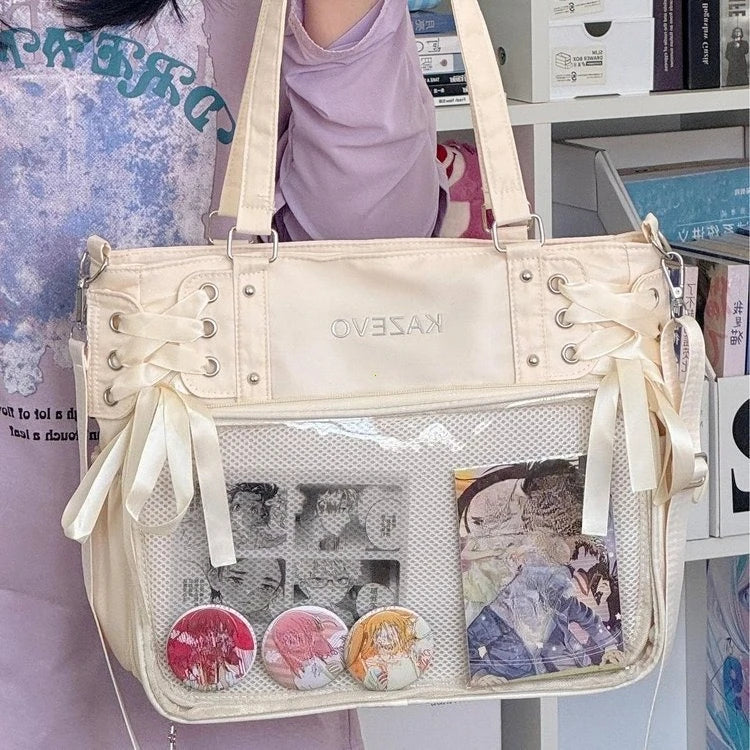 College Style Crossbody Bag Large Capacity