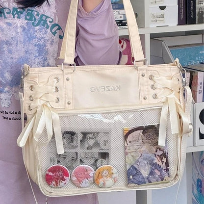 College Style Crossbody Bag Large Capacity