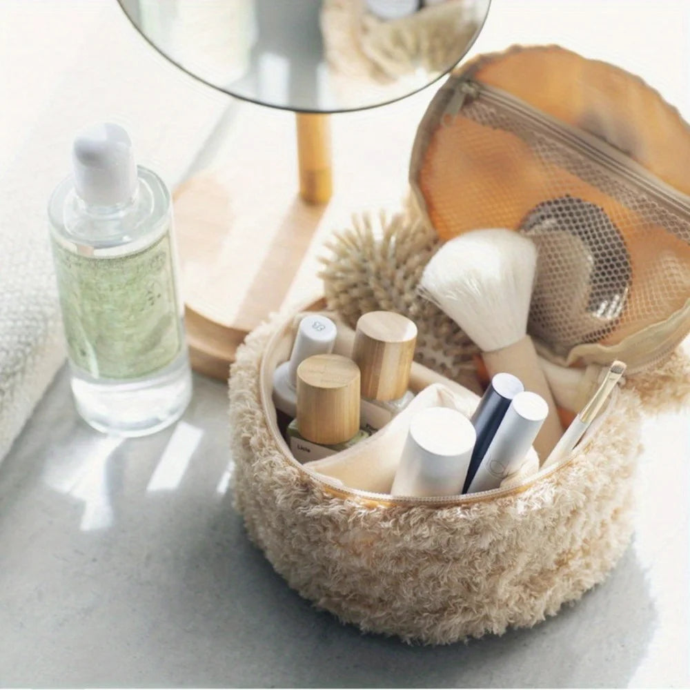 Cute Teddy Bear Makeup Bag | Portable Manga Laundry Storage Bag, Perfect Birthday Gift For Girls,