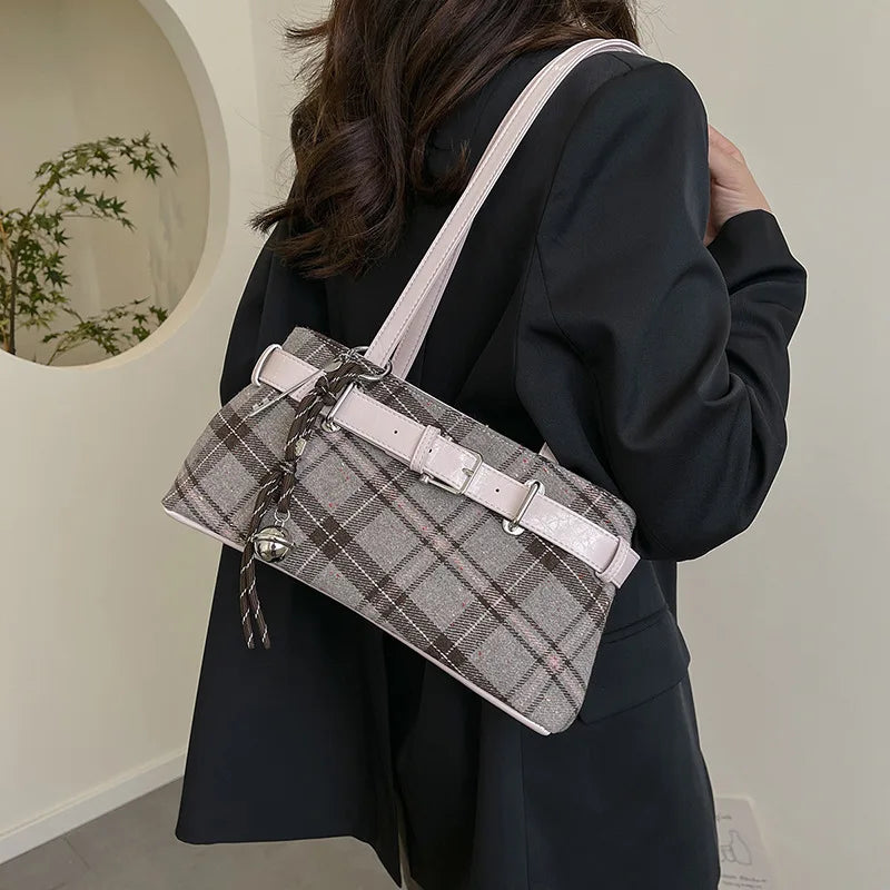 Casual Solid Interior Compartment Shoulder Bags Large Capacity for Women