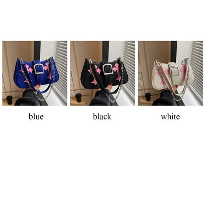 Metal Buckle Simple Casual Canvas Tote Bags