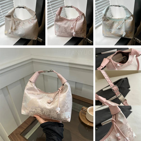 Fine Embroidery Ladies Daily Shoulder Bag