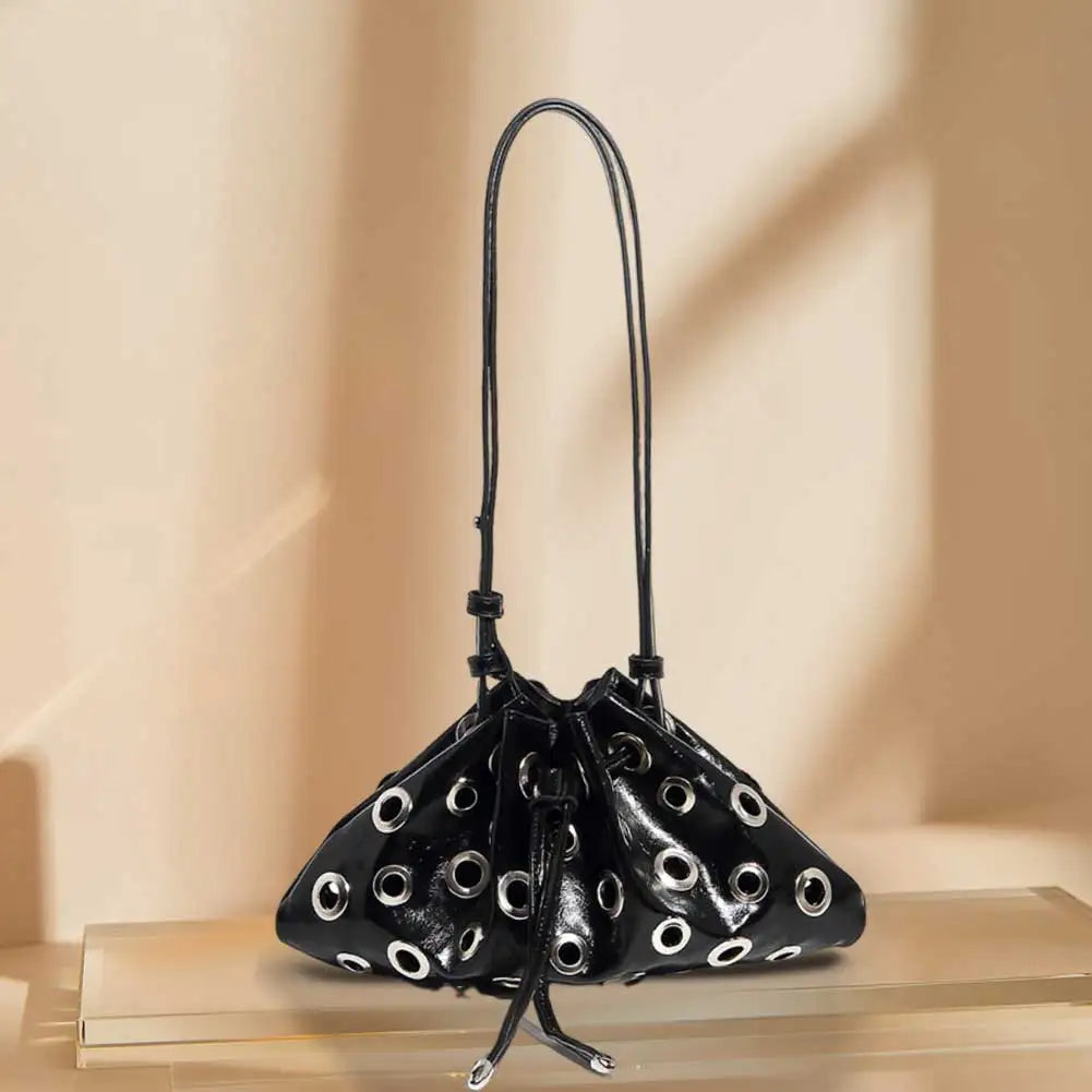 Women Lolita Bowtie Lace Pearl Crossbody Bag