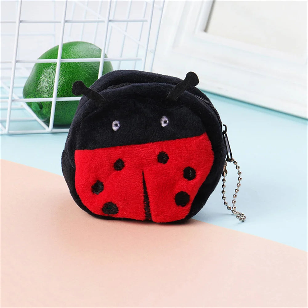 Soft Plush Cartoon Animal Cute Coin Purse Mini Zipper