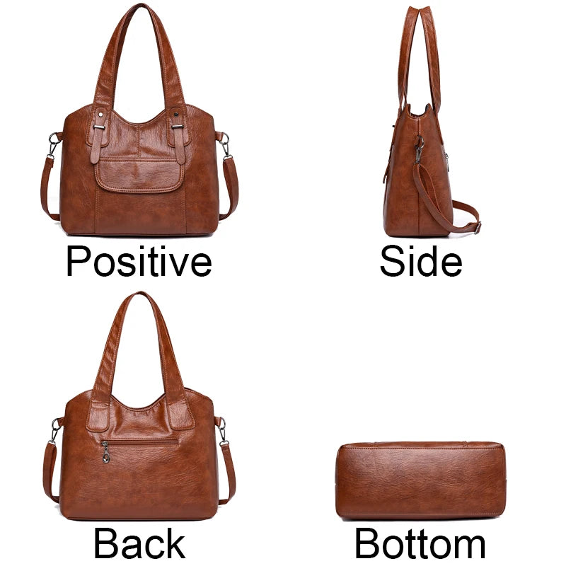 Soft Leather Handbags High Quality Women Bags