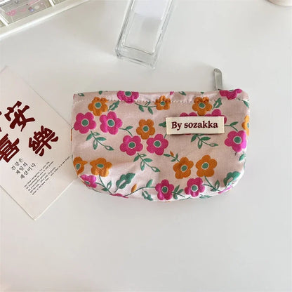 Floral Cosmetic Bag