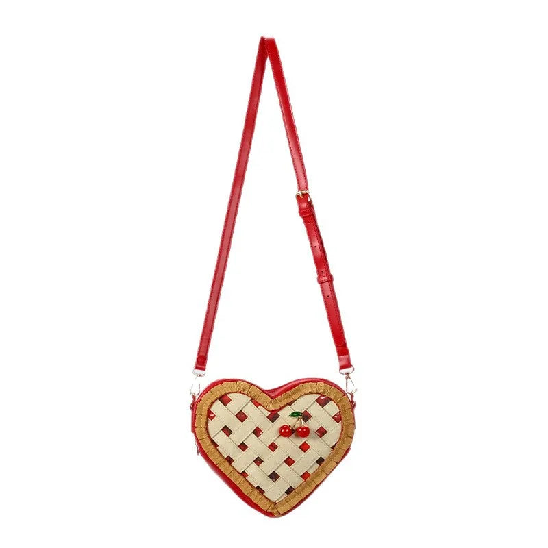 Sweet Love Hearts Shaped Crossbody Bag for Women