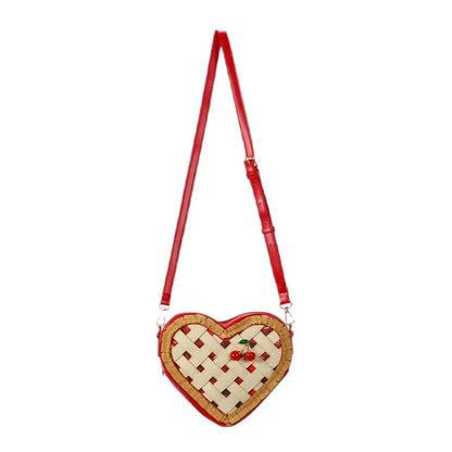 Sweet Love Hearts Shaped Crossbody Bag for Women