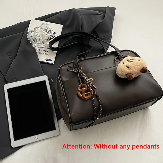 Women's Vintage Korean Style Single Shoulder Bag - Convertible Crossbody/Handbag