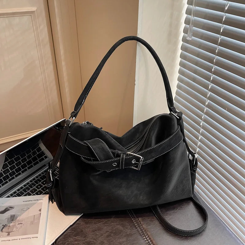 Large Capacity Soft Leather Tote Bag