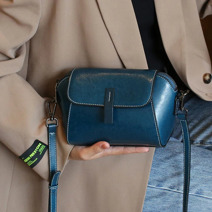 Cowhide Genuine Leather Handbag Lady Casual Phone Bag for Women