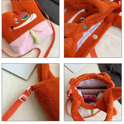 Cute Cartoon Zootopia Crossbody Bag Disney New Judy and Nick Handbag