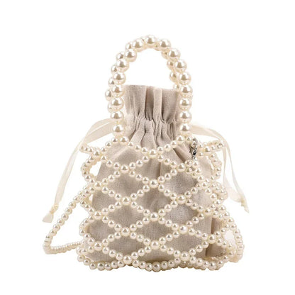 Small Mini Tote Bucket Bag Woven Crossbody Bags for Women