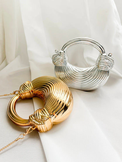 Women's Handbag Mini Gold Cross Body Bag Silver Evening Clutch