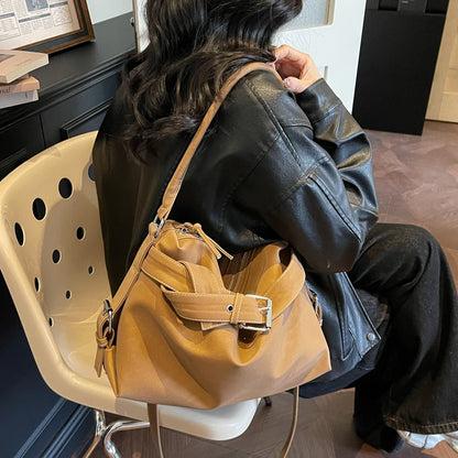 Large Capacity Soft Leather Tote Bag