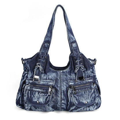 Women's Denim Bag Y2K Vintage Blue Jean Purse