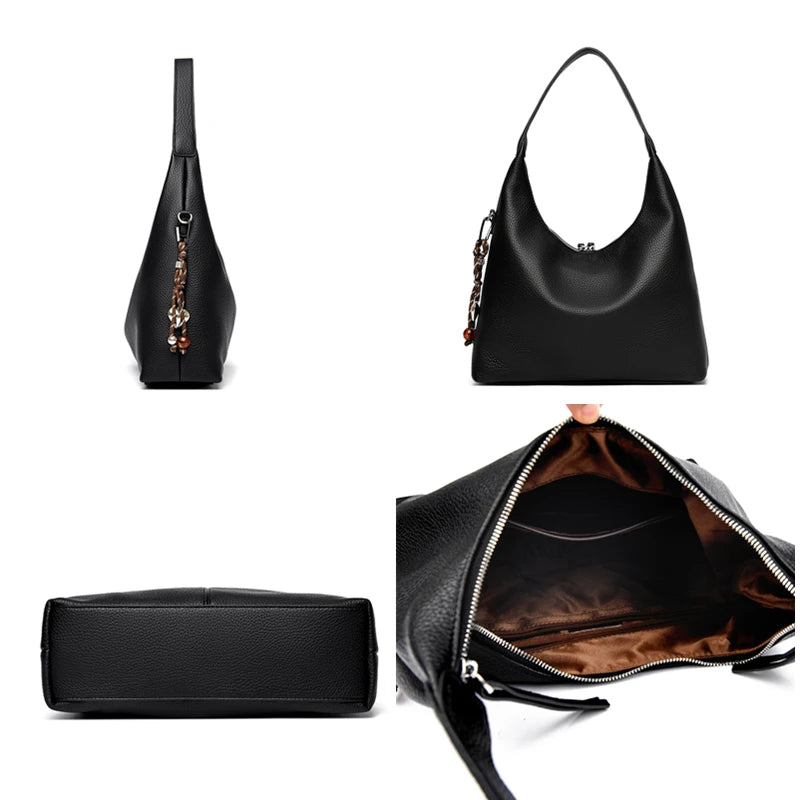 Leather Women Handbag Large Capacity Crossbody Bag