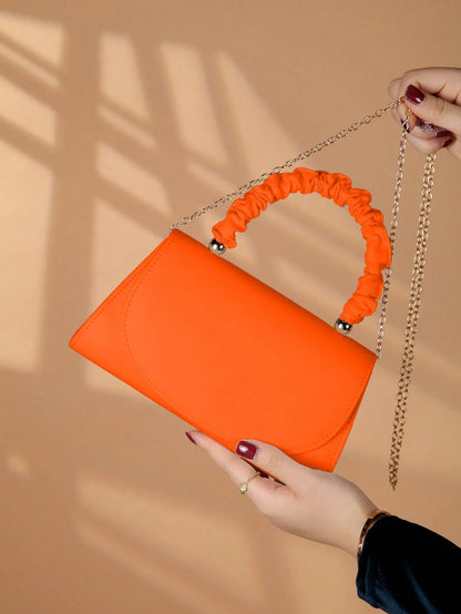 Elegant Light Luxury Solid Color Women's Handbag