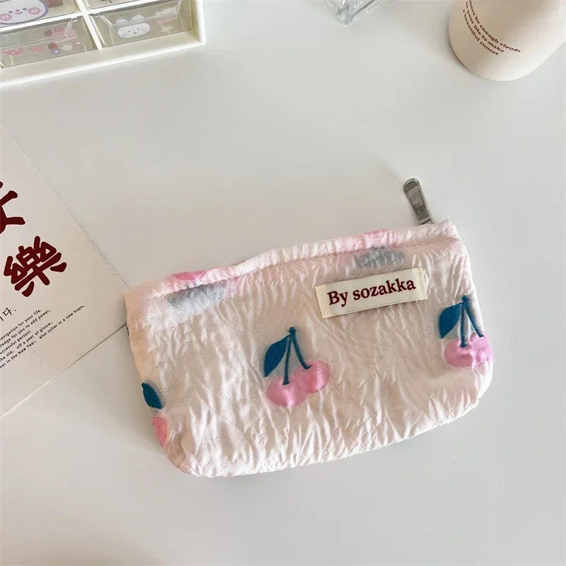 Floral Cosmetic Bag