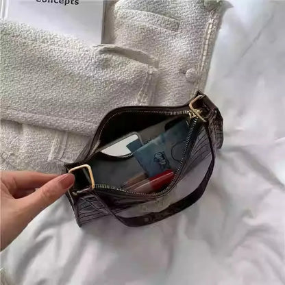 Fashion PU Leather Bags for Women Alligator Pattern  Handbag