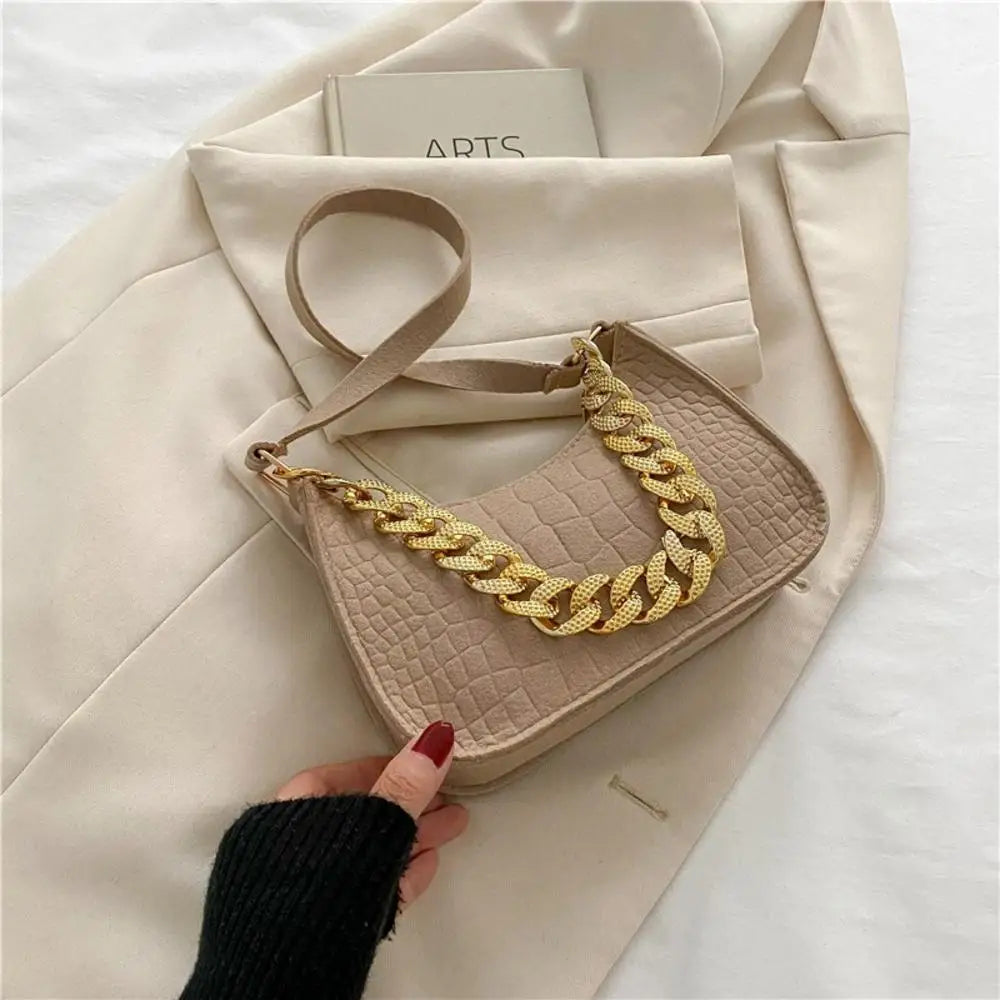Small Handle Underarm Bag Clutch