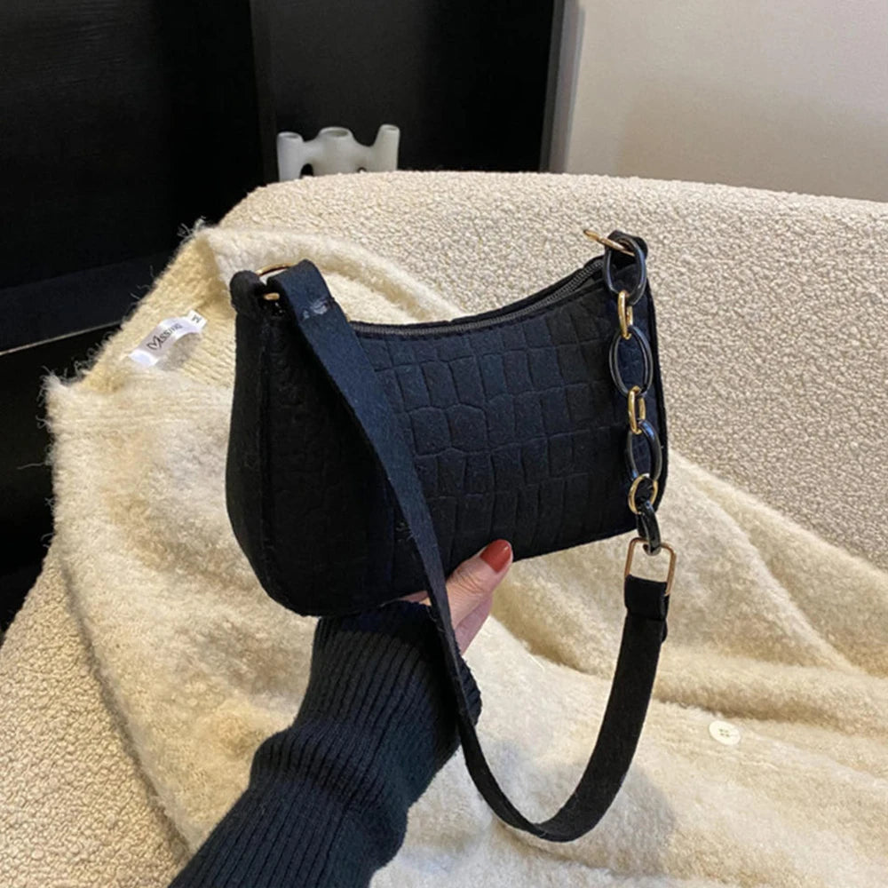 Small Handle Underarm Bag Clutch