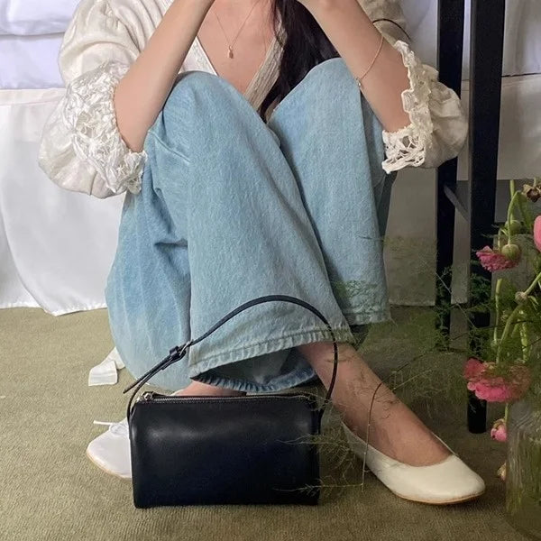 Women's Lightweight Portable Crossbody Pencil Case Bag