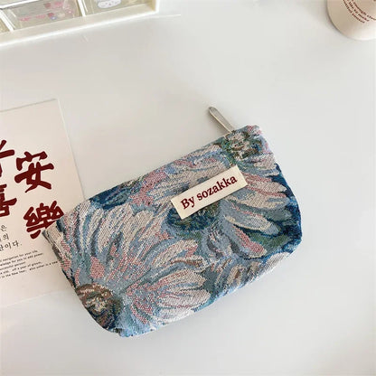 Floral Cosmetic Bag