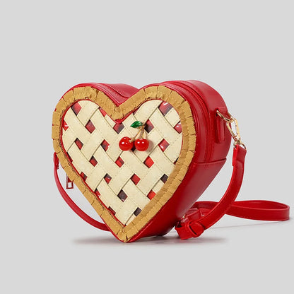 Sweet Love Hearts Shaped Crossbody Bag for Women