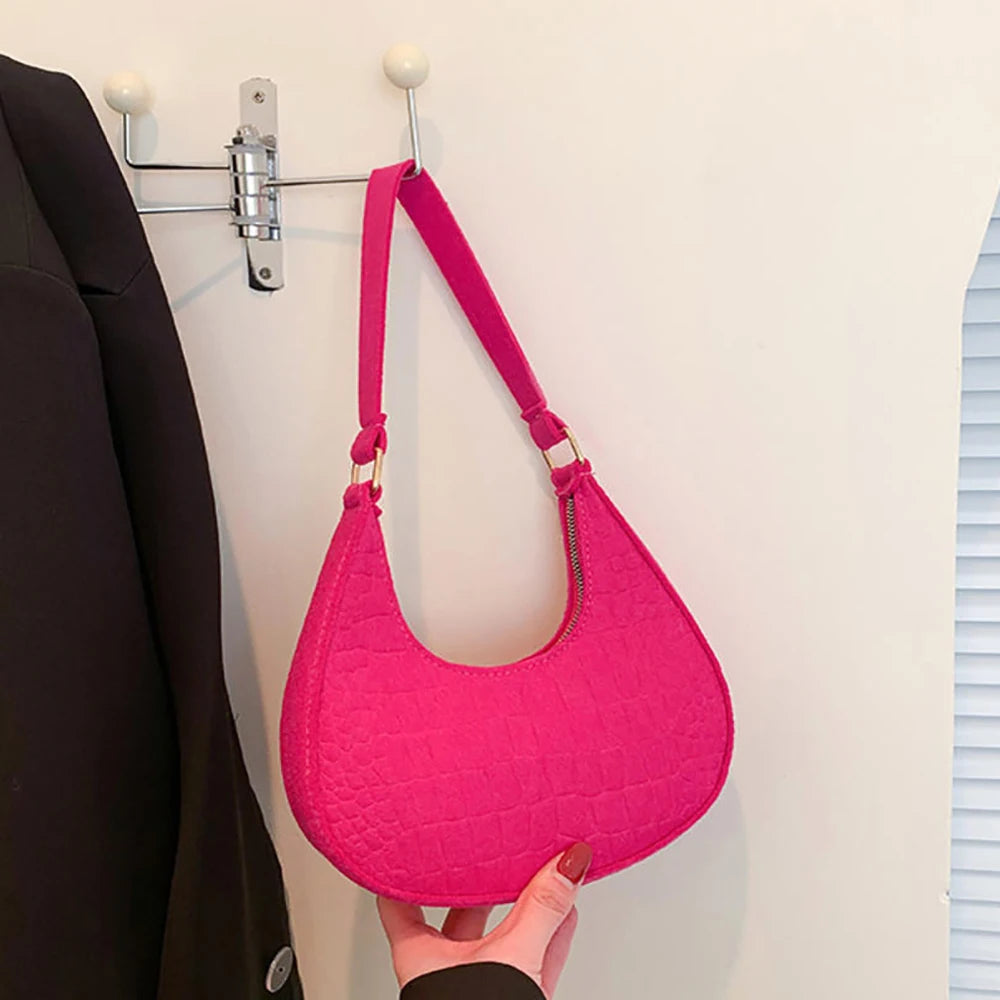 Small Handle Underarm Bag Clutch