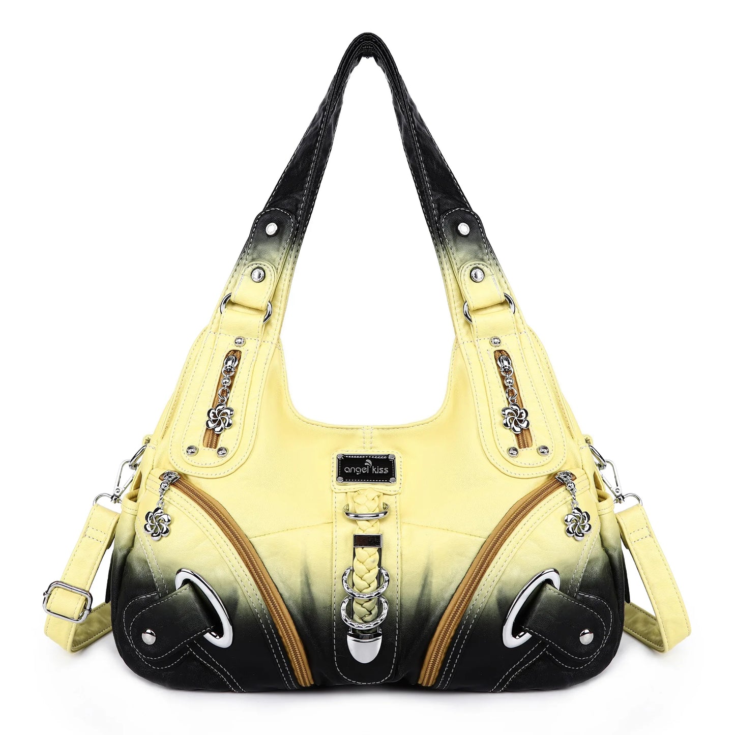 Multi Pocket Soft Leather Shoulder Bags