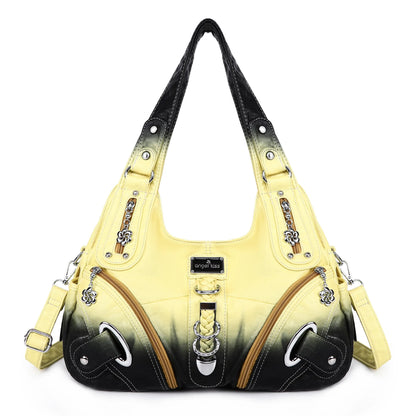 Multi Pocket Soft Leather Shoulder Bags